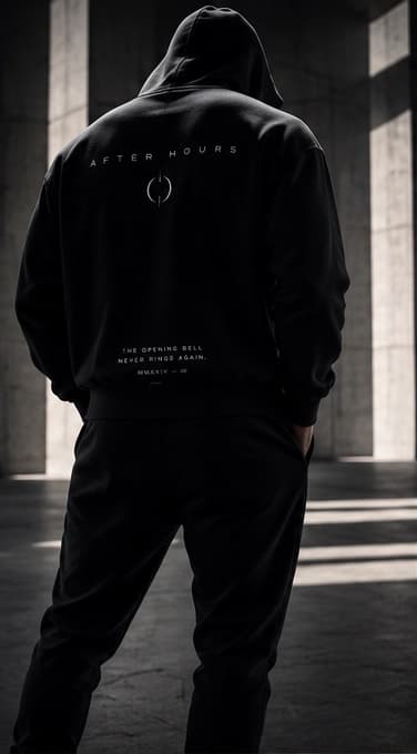 AFTR signature hoodie, back view
